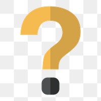 Question mark icon png,  transparent background 