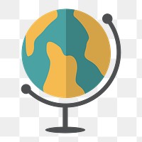 Globe icon png,  transparent background 