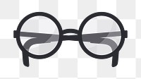 Glasses png icon, transparent background