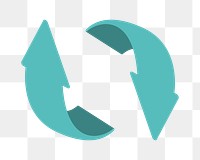 Recycle png icon, transparent background