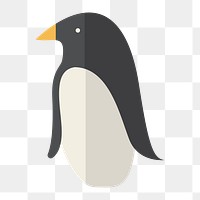 Penguin bird icon png animal illustration, transparent background