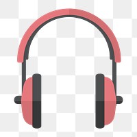 Headphones icon png,  transparent background 