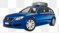 3D car png vehicle, transparent background