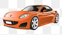 3D car png vehicle, transparent background