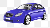 3D car png vehicle, transparent background