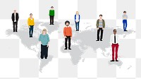 Png global community design element, transparent background