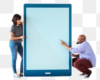 Tablet png element, transparent background