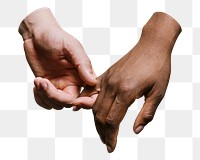 Couple png holding hands, transparent background