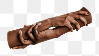 Black couple hands png transparent background