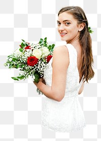 PNG Bride, collage element, transparent background