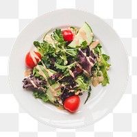 Salad png collage element, transparent background