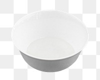 White bowl png, isolated object, transparent background