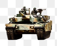 Military png combat tank, transparent background