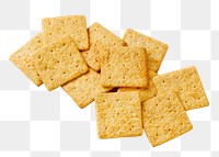 Wheat crackers png, food element, transparent background