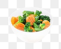 Stir fry vegetable png collage element, transparent background