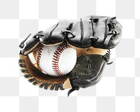 Baseball glove  png, isolated object, transparent background