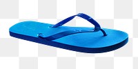 Blue flipflops png, isolated object, transparent background