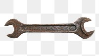 Rusty wench png, isolated object, transparent background