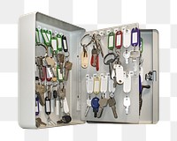 Key box png, isolated object, transparent background