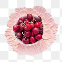 Png cherries, transparent background