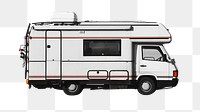 Camping van png vehicle sticker, transparent background