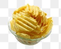 Chips png collage element, transparent background