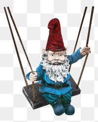 Dwarf swing png, isolated object, transparent background