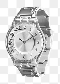 Wrist watch png, isolated object, transparent background