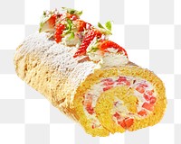 Cake rolls png, food element, transparent background