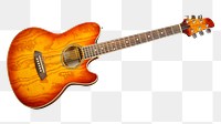 Png acoustic guitar, isolated object, transparent background