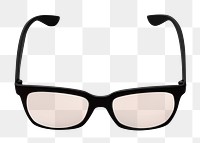 Png black sunglasses, isolated object, transparent background