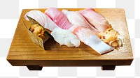 Sushi set png, food element, transparent background