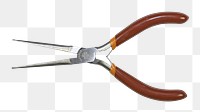 Png round nose plier, isolated object, transparent background