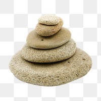Balancing stones png, isolated object, transparent background