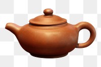 Clay pot png, isolated object, transparent background