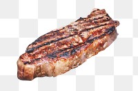 Steak png collage element, transparent background