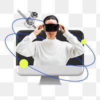 Advanced technology png sticker, transparent background