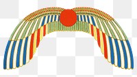 Egyptian headdress png sticker, transparent background