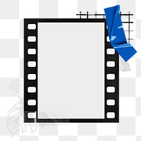 Film frame png sticker, transparent background