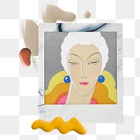 Fashion magazine png sticker, instant film transparent background. Remixed by rawpixel.