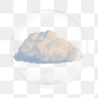 Cloud png      sticker, bubble design transparent background