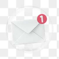 Email notification png   sticker, bubble design transparent background