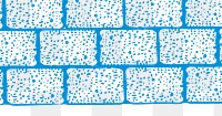 PNG blue brick wall overlap,  transparent background