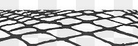 PNG black tile border overlay, transparent background