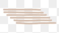 Line art png beige element, transparent background