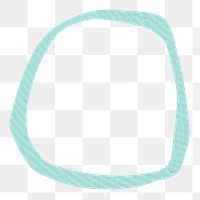 PNG abstract teal circle shape