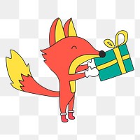 Present exchange png sticker, transparent background