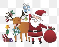 Christmas illustration  png sticker, transparent background