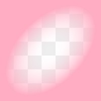 Oval png pink gradient, transparent background