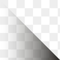 Black gradient png triangle border, transparent background